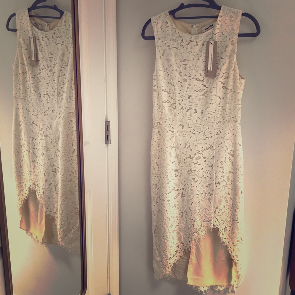 **3 for $15** NWT DO+BE White Lace Dress Small